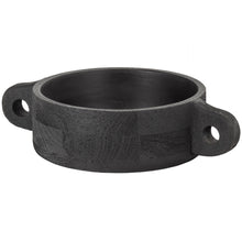 Cargar imagen en el visor de la galería, Hari bowl mango wood black 37x24cm