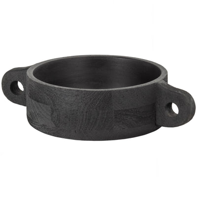 Hari bowl mango wood black 37x24cm