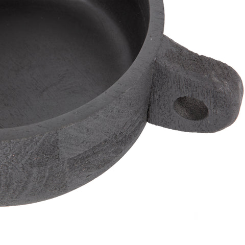 Hari bowl mango wood black 37x24cm
