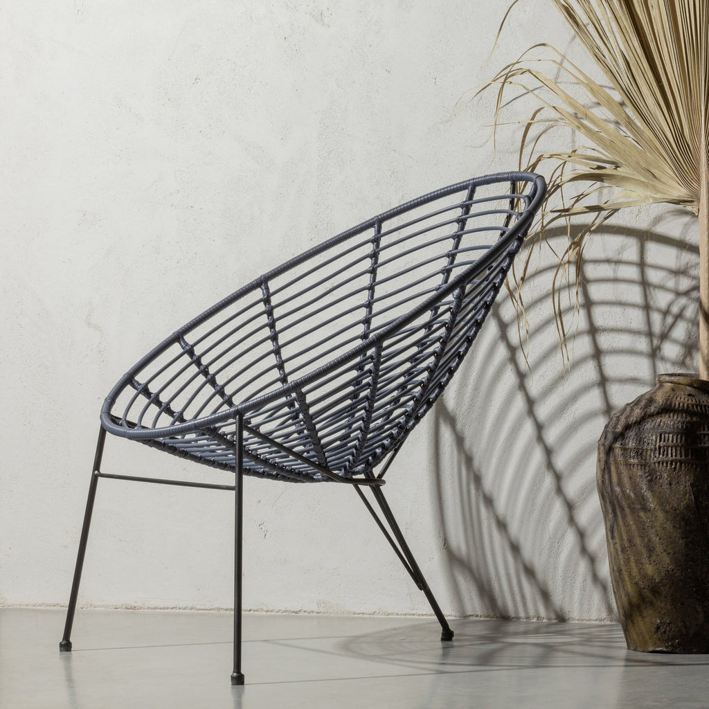 JANE LOUNGE CHAIR GARDEN INK