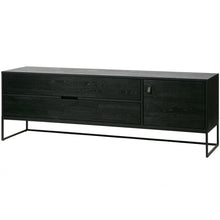 Laden Sie das Bild in den Galerie-Viewer, SILAS TV UNIT 180CM ASH BRUSHED BLACKNIGHT [fsc]