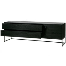 Laden Sie das Bild in den Galerie-Viewer, SILAS TV UNIT 180CM ASH BRUSHED BLACKNIGHT [fsc]