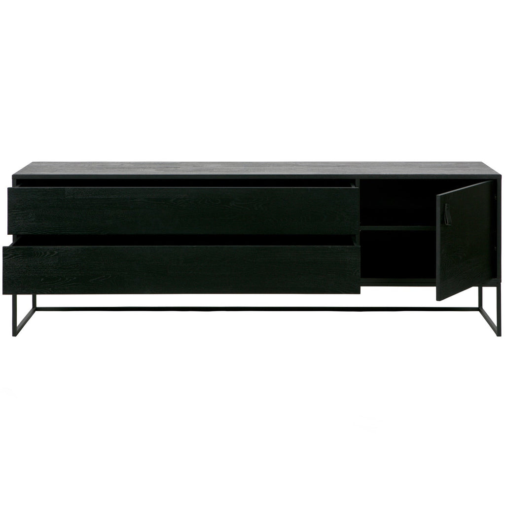 SILAS TV UNIT 180CM ASH BRUSHED BLACKNIGHT [fsc]