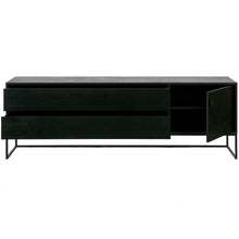 Laden Sie das Bild in den Galerie-Viewer, SILAS TV UNIT 180CM ASH BRUSHED BLACKNIGHT [fsc]