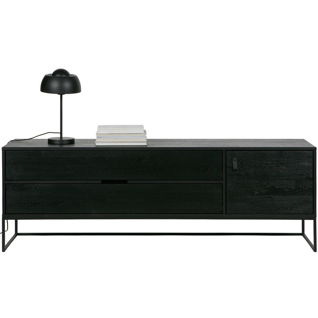 SILAS TV UNIT 180CM ASH BRUSHED BLACKNIGHT [fsc]