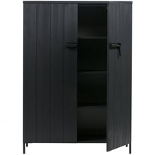 Laden Sie das Bild in den Galerie-Viewer, BRUUT 2 DOOR CABINET PINE BLACK [fsc]