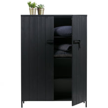 Laden Sie das Bild in den Galerie-Viewer, BRUUT 2 DOOR CABINET PINE BLACK [fsc]