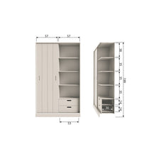 Laden Sie das Bild in den Galerie-Viewer, MILA SLIDING DOOR CABINET PINE DUST [fsc]