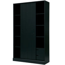 Laden Sie das Bild in den Galerie-Viewer, MOVE SLIDING DOOR CABINET PINE MATT BLACK [fsc]