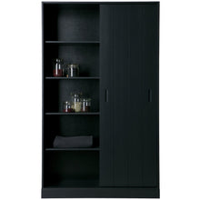 Laden Sie das Bild in den Galerie-Viewer, MOVE SLIDING DOOR CABINET PINE MATT BLACK [fsc]