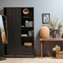 Laden Sie das Bild in den Galerie-Viewer, MOVE SLIDING DOOR CABINET PINE MATT BLACK [fsc]