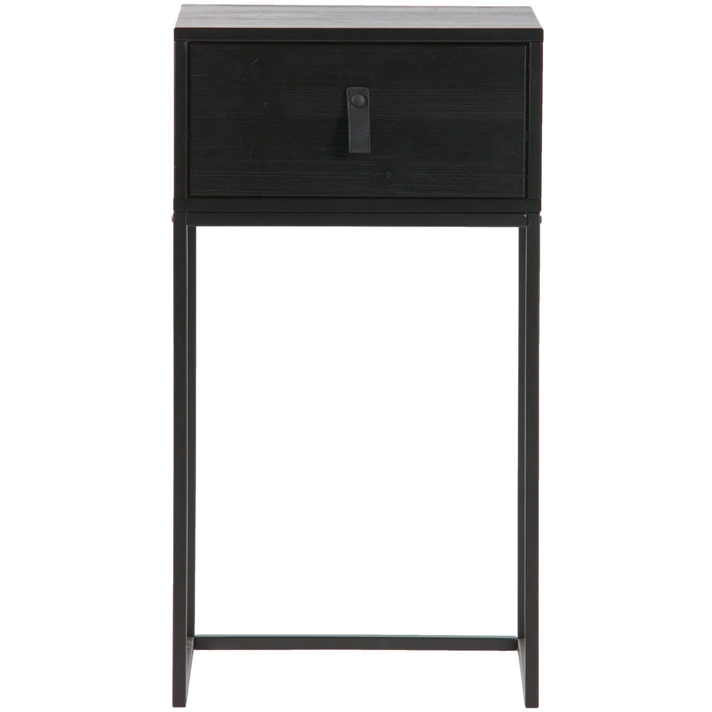 ZOLA NIGHTSTAND WITH DRAWER BLACK [fsc]