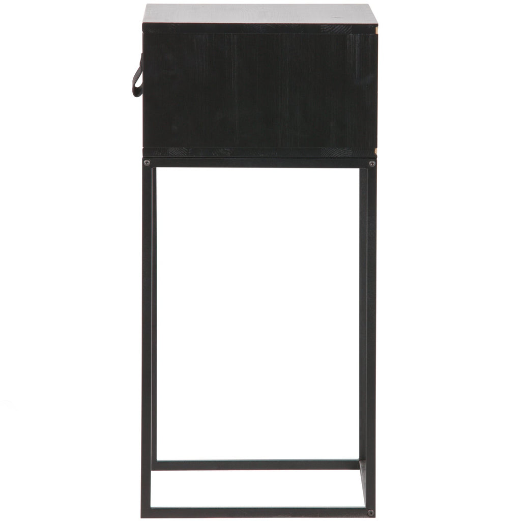 ZOLA NIGHTSTAND WITH DRAWER BLACK [fsc]