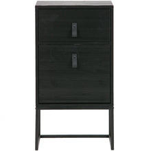 Load image into Gallery viewer, ZOLA NIGHTSTAND WITH DRAWER AND DOOR BLACK [fsc]