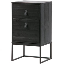 Load image into Gallery viewer, ZOLA NIGHTSTAND WITH DRAWER AND DOOR BLACK [fsc]