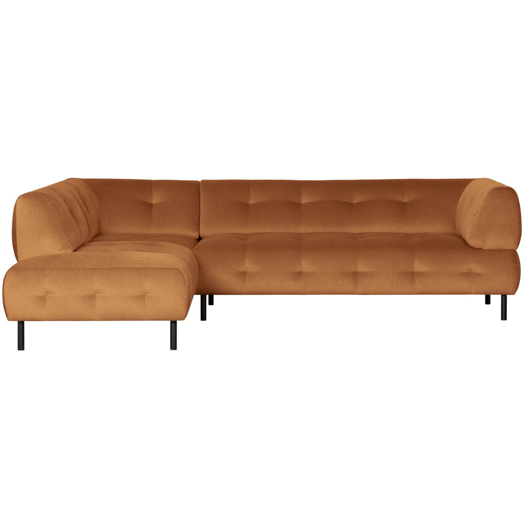 LLOYD CORNER SOFA LEFT VELVET CINNAMON