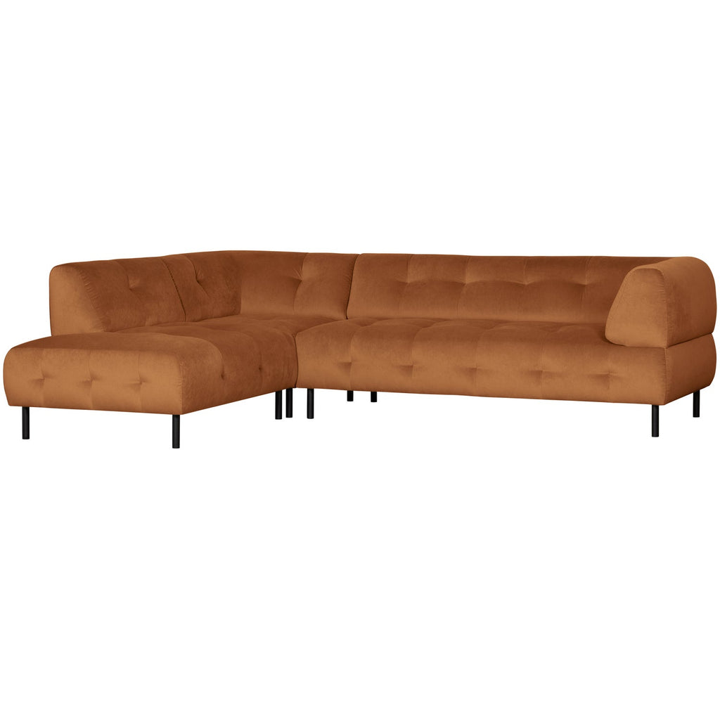 LLOYD CORNER SOFA LEFT VELVET CINNAMON