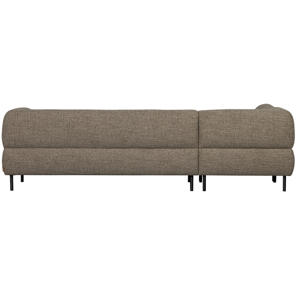 LLOYD CORNER SOFA LEFT COARSE WOVEN DARK BROWN MELANGE
