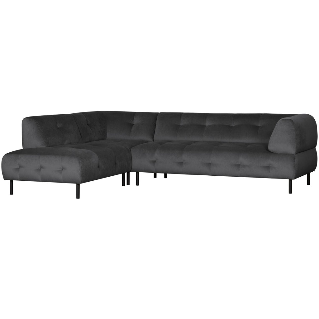 LLOYD CORNER SOFA LEFT VELVET CAST IRON