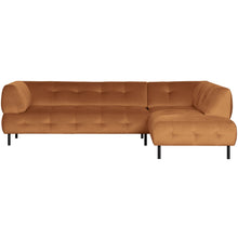 Laden Sie das Bild in den Galerie-Viewer, LLOYD CORNER SOFA RIGHT VELVET CINNAMON