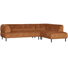 Laden Sie das Bild in den Galerie-Viewer, LLOYD CORNER SOFA RIGHT VELVET CINNAMON