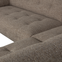 Laden Sie das Bild in den Galerie-Viewer, LLOYD CORNER SOFA RIGHT COARSE WOVEN DARK BROWN MELANGE
