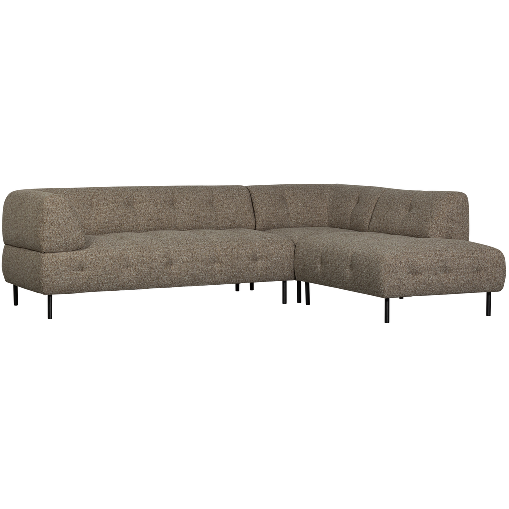 LLOYD CORNER SOFA RIGHT COARSE WOVEN DARK BROWN MELANGE