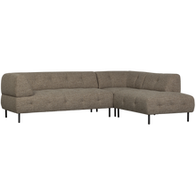 Laden Sie das Bild in den Galerie-Viewer, LLOYD CORNER SOFA RIGHT COARSE WOVEN DARK BROWN MELANGE