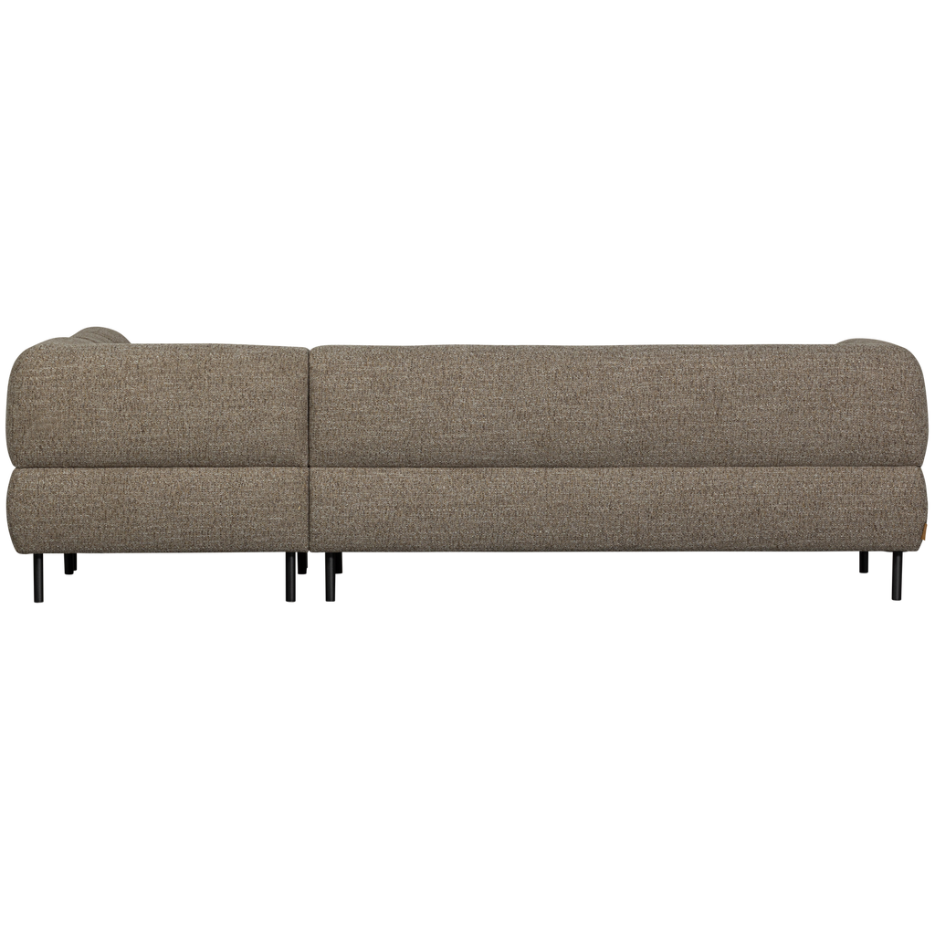 LLOYD CORNER SOFA RIGHT COARSE WOVEN DARK BROWN MELANGE