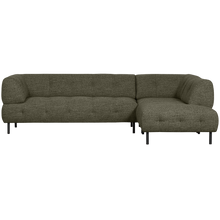 Laden Sie das Bild in den Galerie-Viewer, LLOYD CORNER SOFA RIGHT COARSE WOVEN GREEN MELANGE