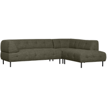 Laden Sie das Bild in den Galerie-Viewer, LLOYD CORNER SOFA RIGHT COARSE WOVEN GREEN MELANGE