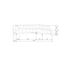 Laden Sie das Bild in den Galerie-Viewer, LLOYD CORNER SOFA RIGHT VELVET WATERPLANT