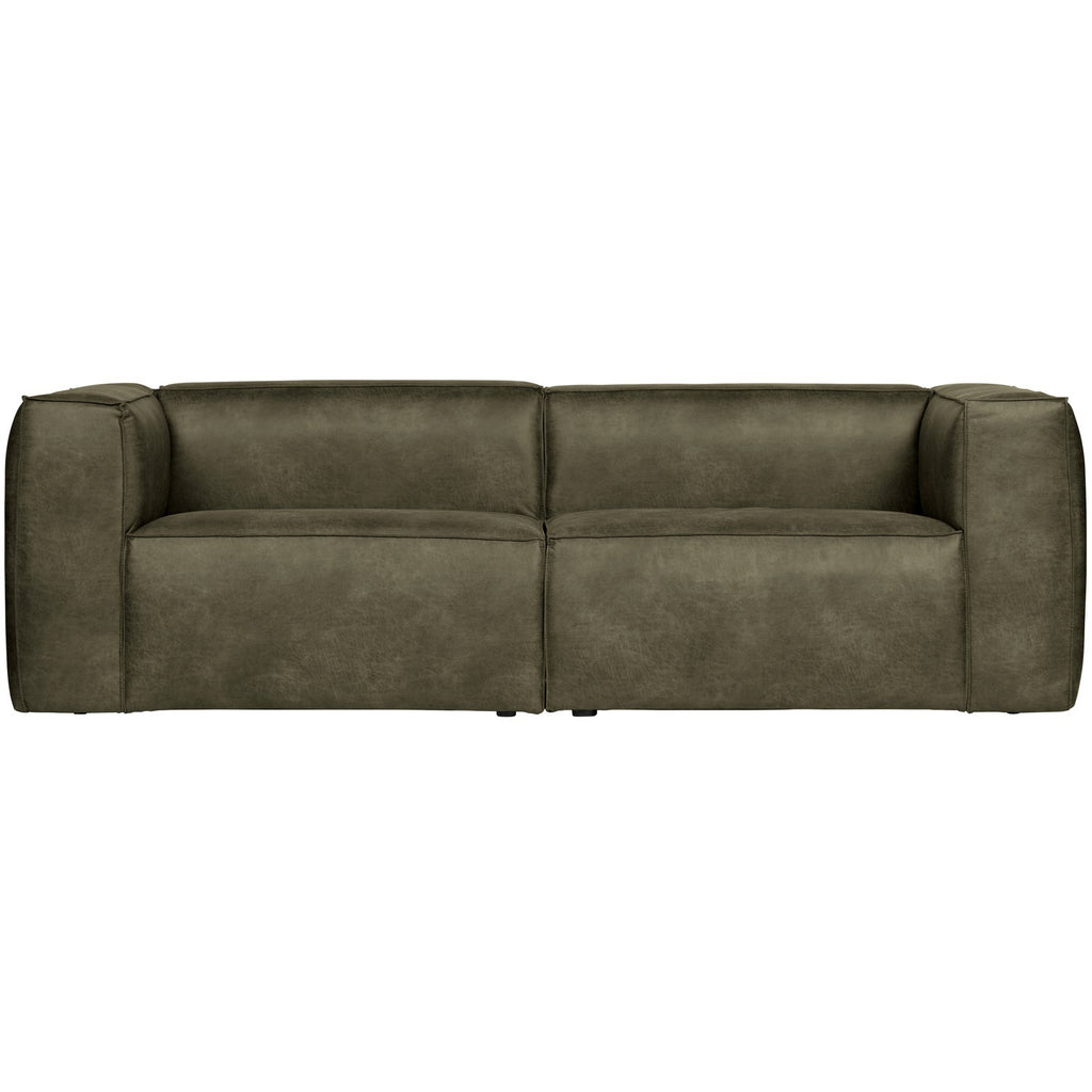 BEAN 3.5-SEATER SOFA ECO LEATHER ARMY