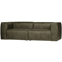 Load image into Gallery viewer, BEAN 3.5-SEATER SOFA ECO LEATHER ARMY