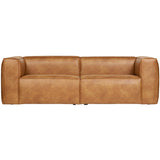 BEAN 3.5-SEATER SOFA ECO LEATHER COGNAC
