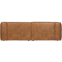 Load image into Gallery viewer, BEAN 3.5-SEATER SOFA ECO LEATHER COGNAC