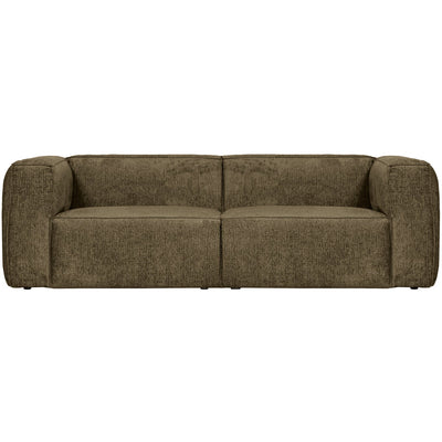 BEAN 3,5-SEATER STRUCTURE VELVET MOSS