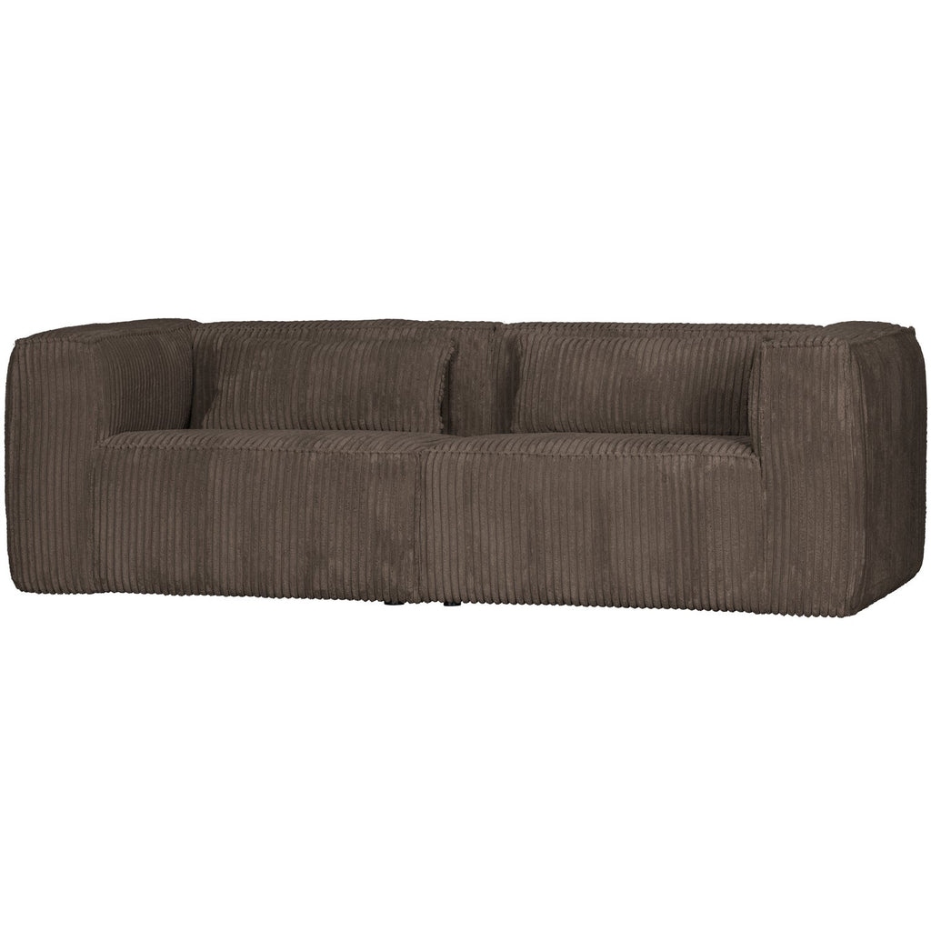 BEAN 3,5-SEATER SOFA RIB FABRIC MUD