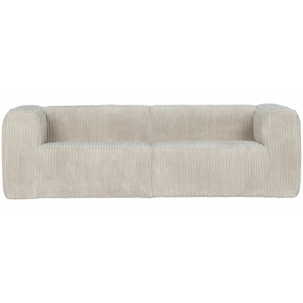 BEAN 3,5-SEATER SOFA RIB FABRIC NATURAL