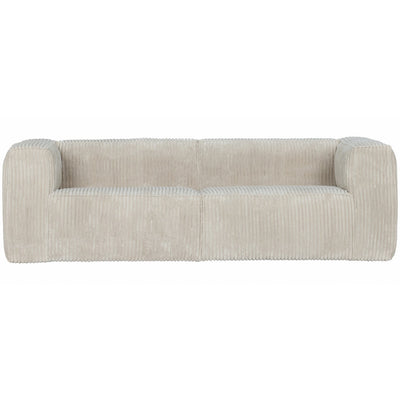 BEAN 3,5-SEATER SOFA RIB FABRIC NATURAL