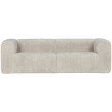 BEAN 3,5-SEATER SOFA RIB FABRIC NATURAL