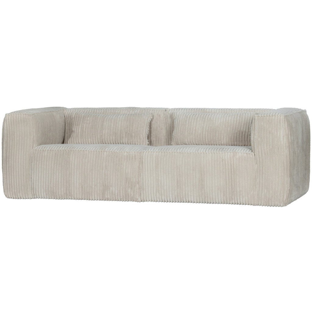BEAN 3,5-SEATER SOFA RIB FABRIC NATURAL