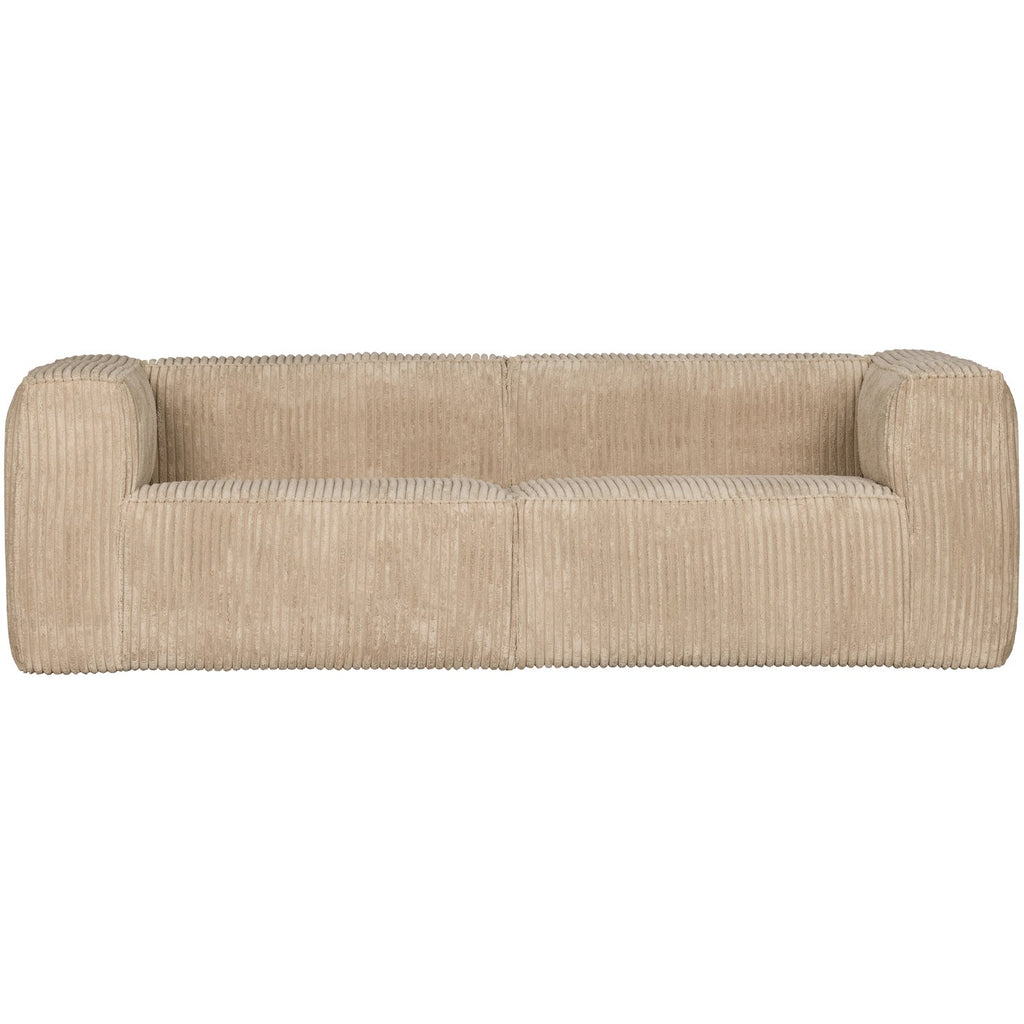 BEAN 3,5-SEATER SOFA RIB FABRIC TRAVERTIN