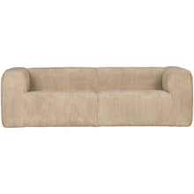 Load image into Gallery viewer, BEAN 3,5-SEATER SOFA RIB FABRIC TRAVERTIN