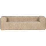 BEAN 3,5-SEATER SOFA RIB FABRIC TRAVERTIN