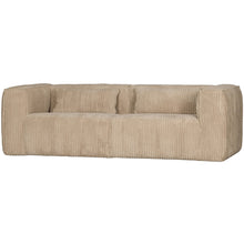 Load image into Gallery viewer, BEAN 3,5-SEATER SOFA RIB FABRIC TRAVERTIN