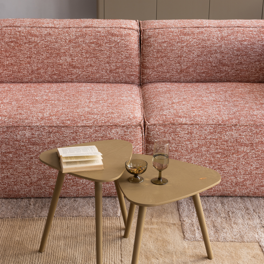 NILA SIDE TABLES WOOD MUD - SET OF 2