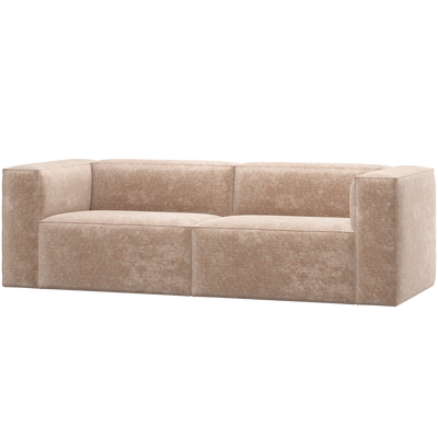 BEAN 3,5-SEATER CHENILLE VELVET NATURAL