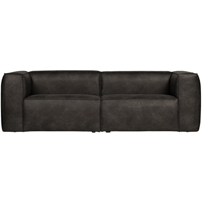 BEAN 3.5-SEATER SOFA ECO LEATHER BLACK