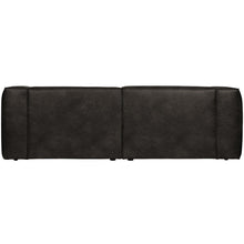 Load image into Gallery viewer, BEAN 3.5-SEATER SOFA ECO LEATHER BLACK